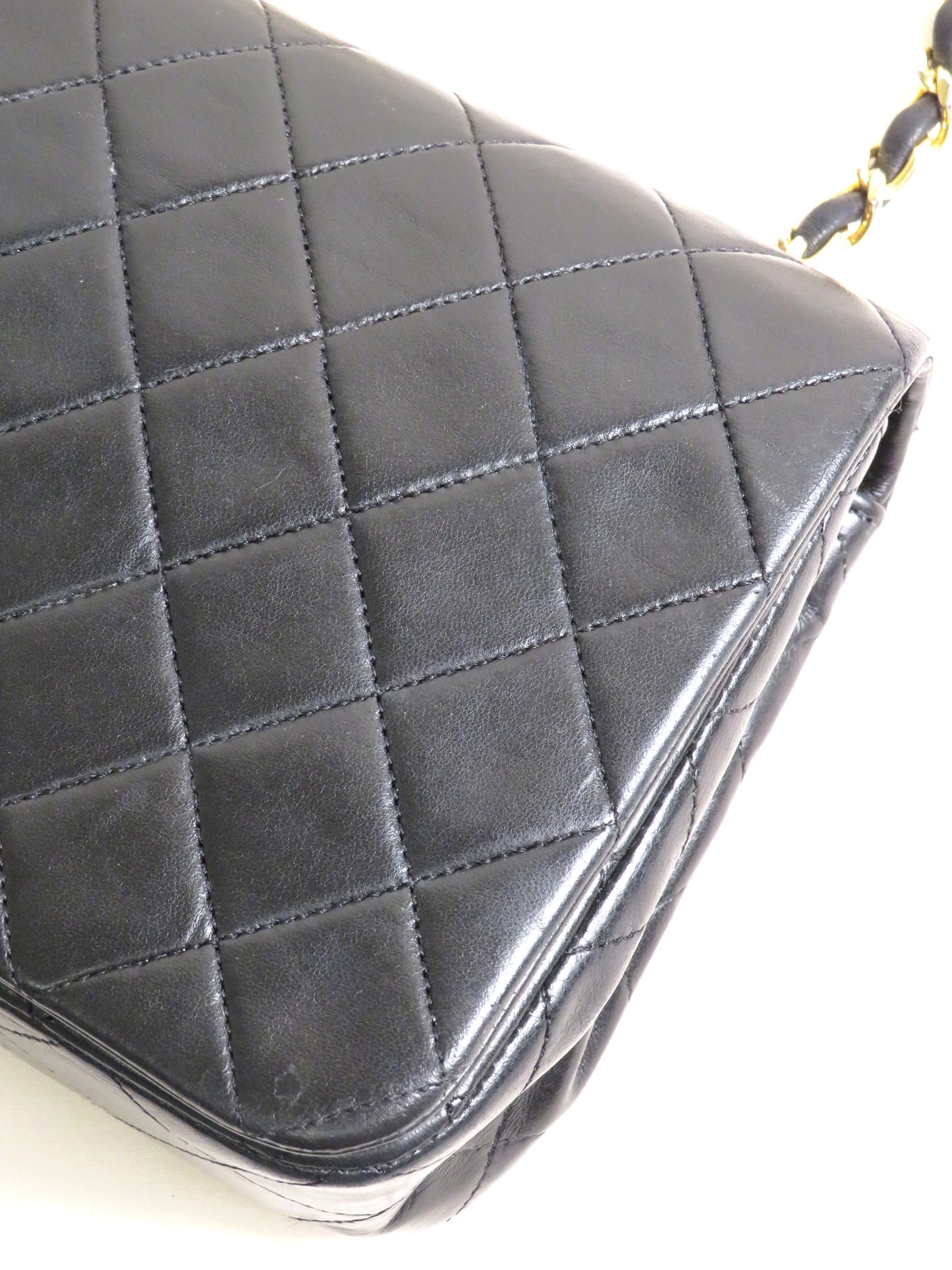 Chanel Lambskin Full Flap Turn Lock Black Bag