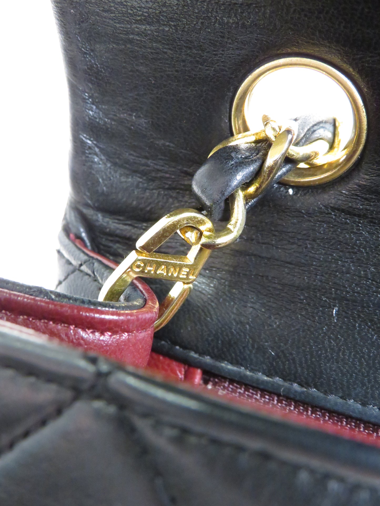Chanel Lambskin Full Flap Turn Lock Black Bag