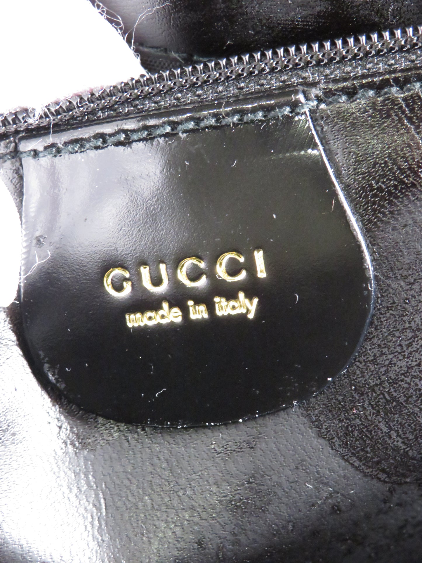 Rare Gucci Bamboo Bag Vintage -  Black Patent Leather