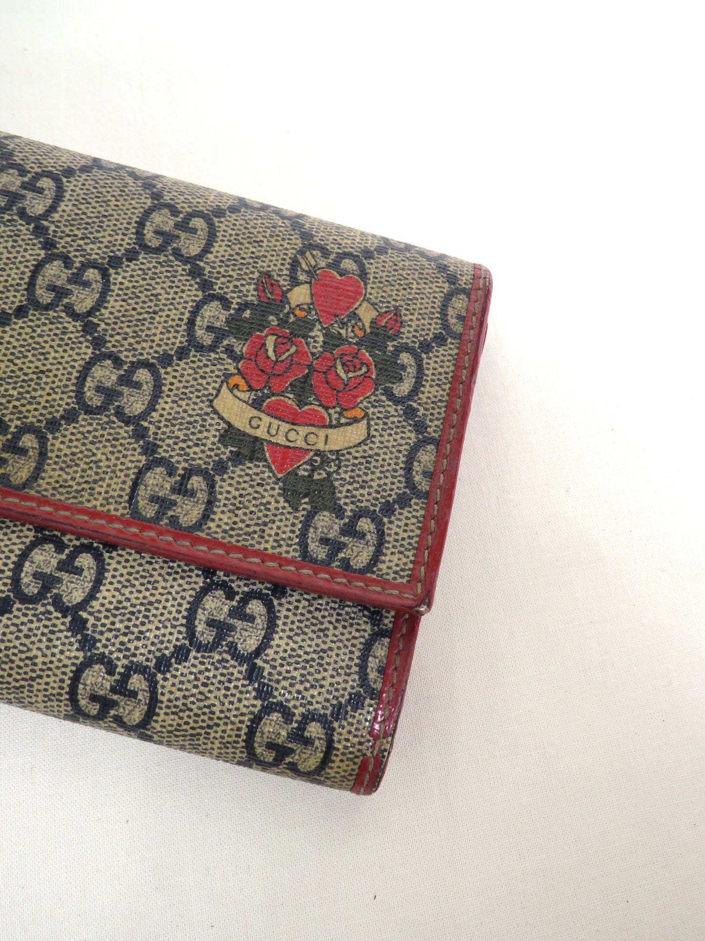 Gucci Vintage Wallet Tattoo Rose