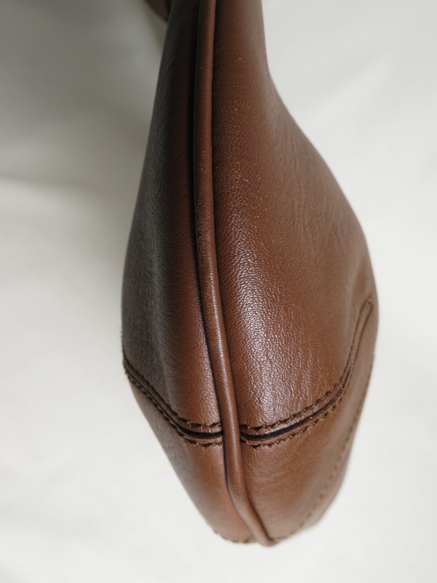 Salvatore Ferragamo Brown Leather Hobo Shoulder Bag