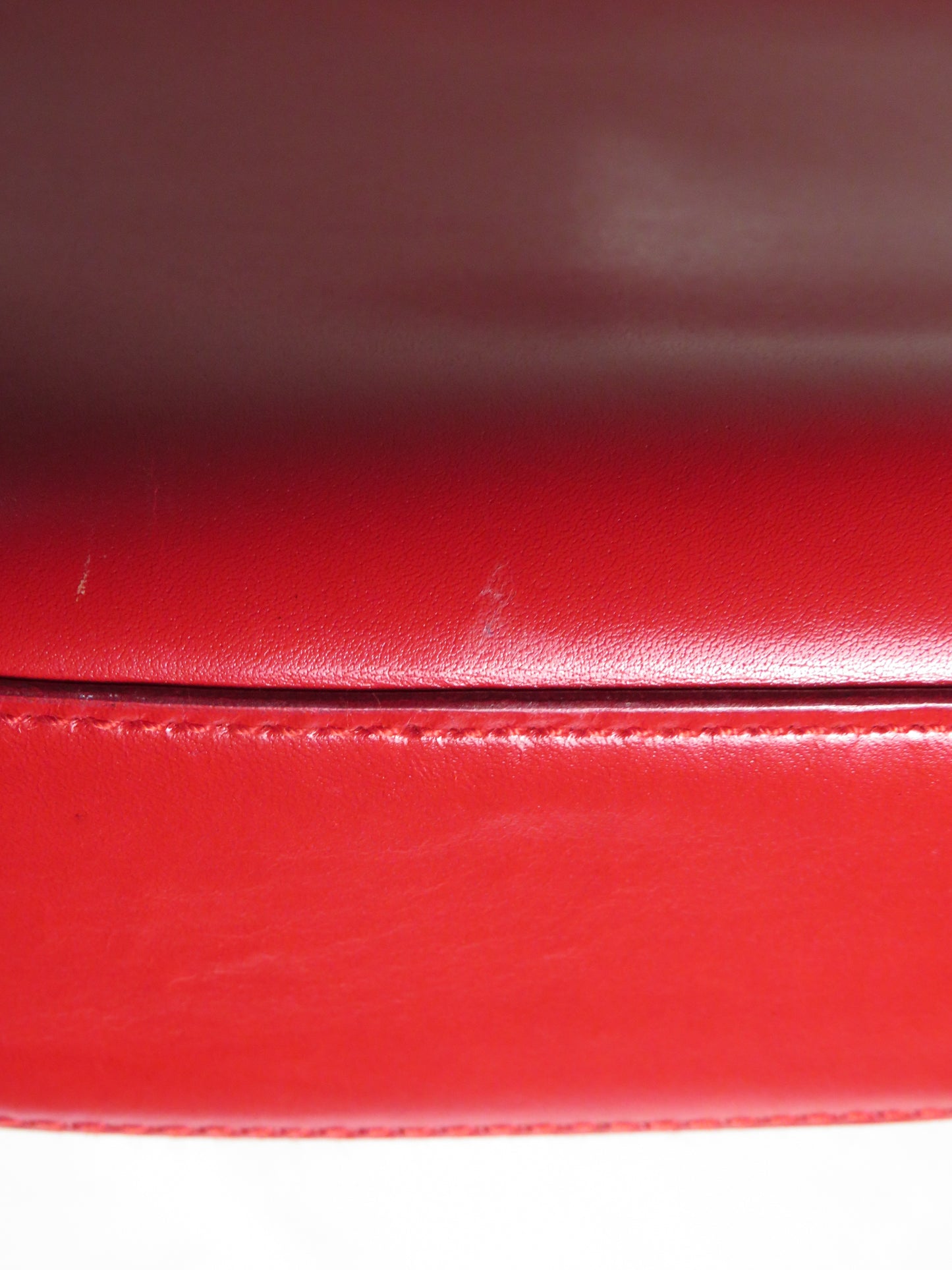 Salvatore Ferragamo Red Leather Shoulder Bag