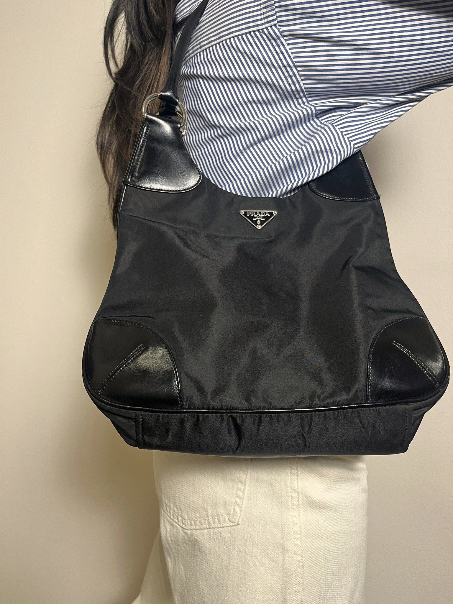 Prada hobo bag nylon vintage online